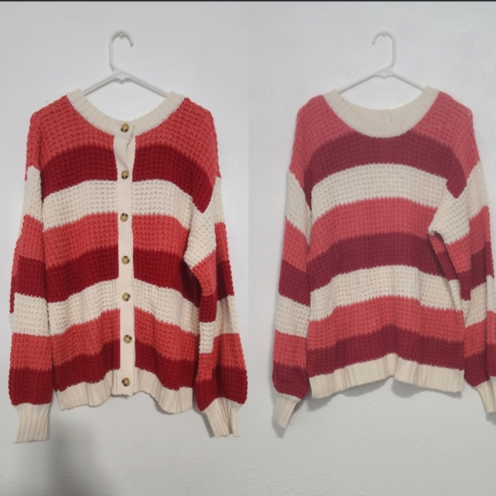 🦊FREE Popsugar sweater button back or cardigan